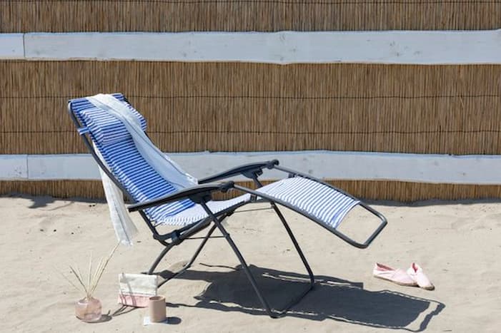 lafuma chair on a beach