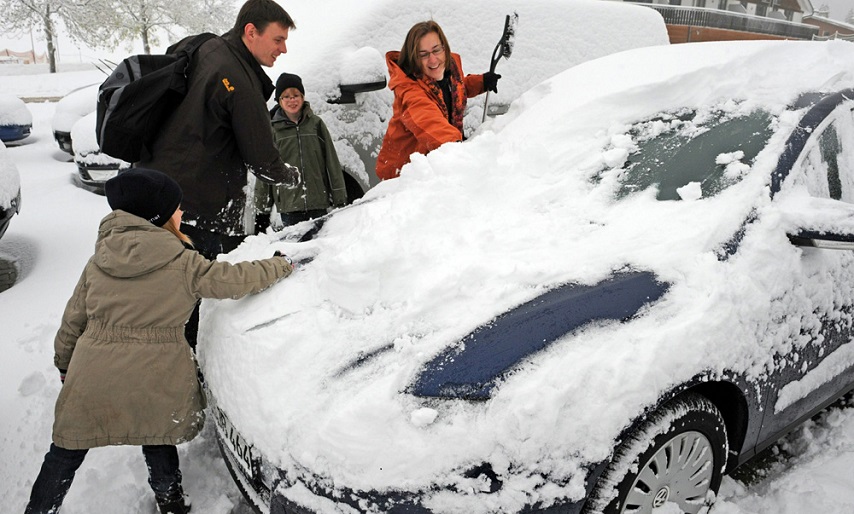 cold weather damages your cars finish